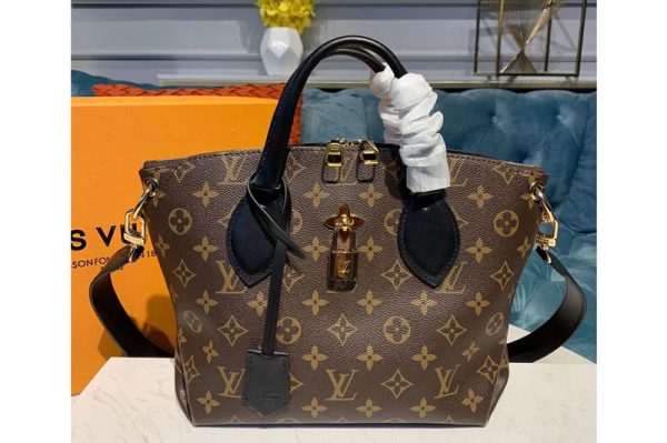 Replica Louis Vuitton M44351 LV Flower Zipped Tote PM Bags Monogram Canvas Black