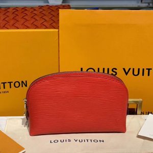 Replica Louis Vuitton M41114 LV Cosmetic Pouch PM Bags Red Epi Leather