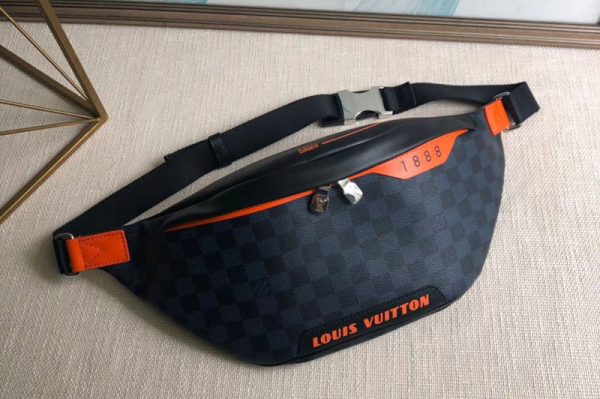 Replica Louis Vuitton N40161 LV Discovery Bumbag Damier Graphite Canvas