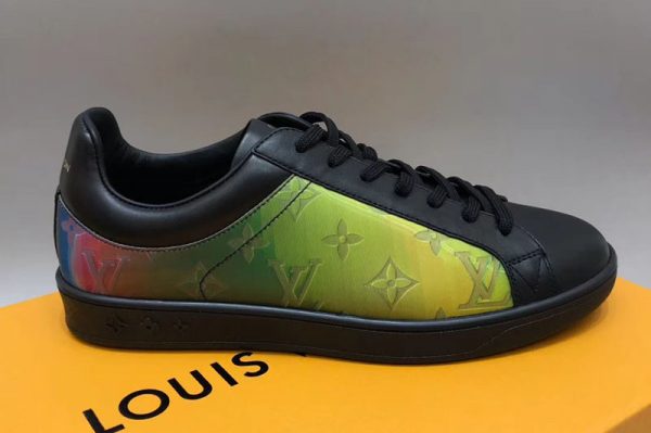 Replica Louis Vuitton 1A5HC4 LV Luxembourg Sneaker And Shoes Black Leather And Monogram textile