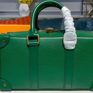 Replica Louis Vuitton M44483 LV Runway Bags 2020 Mens Bags Green Epi Leather