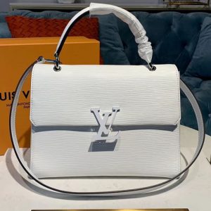 Replica Louis Vuitton M53690 LV Grenelle mm Bags White Epi Leather