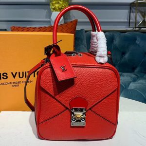 Replica Louis Vuitton M55475 LV Neo Square Bags Red Taurillon leather