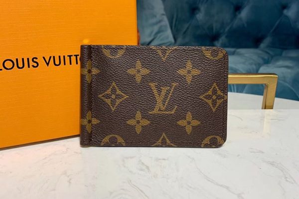 Replica Louis Vuitton M66543 LV Pince Wallet Monogram Canvas