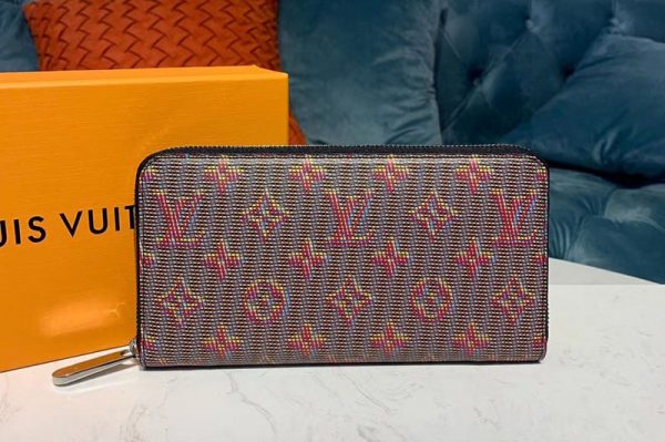 Replica Louis Vuitton M68621 LV Zippy Wallet Monogram LV Pop Pink