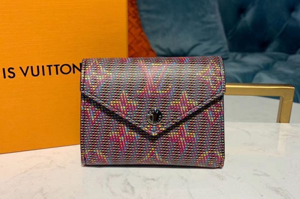 Replica Louis Vuitton M68673 LV Zoe Wallet Monogram LV Pop Pink