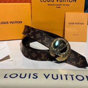 Replica Louis Vuitton Mini 25MM Belt Damier Azur M9782X Fake From