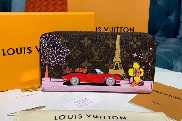 Replica Louis Vuitton M60017 LV Zippy Wallet Monogram Canvas