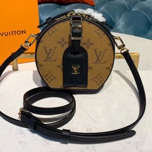 Replica Louis Vuitton M68276 LV Mini Boite Chapeau handbag Monogram Reverse Canvas