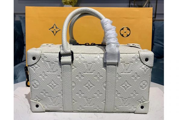 Replica Louis Vuitton M44483 LV Runway Bags 2020 Mens Bags White Taurillon leather