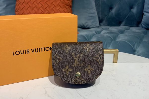 Replica Louis Vuitton M61970 LV Porte Monnaie Gousset Coin Case Wallet Monogram Canvas