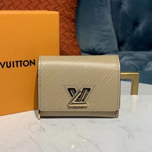 Replica Louis Vuitton M67671 LV Twist XS Wallet Beige Epi leather