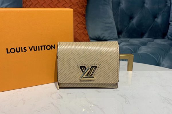 Replica Louis Vuitton M67671 LV Twist XS Wallet Beige Epi leather