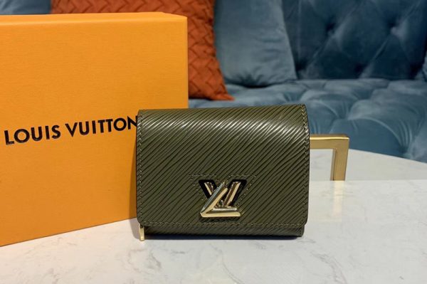 Replica Louis Vuitton M67580 LV Twist XS Wallet Green Epi leather