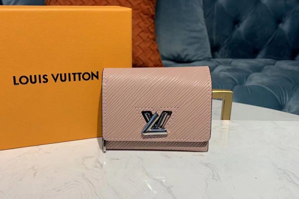 Replica Louis Vuitton M63323 LV Twist XS Wallet Pink Epi leather