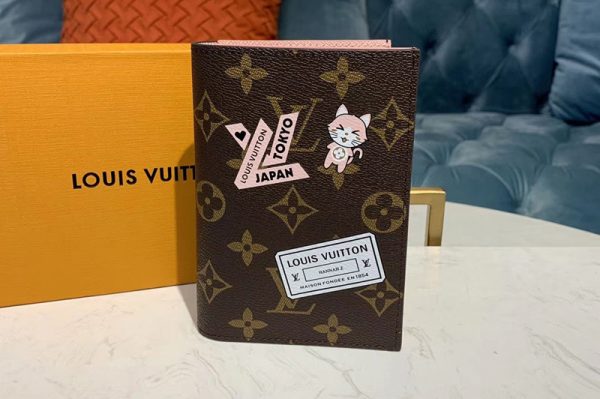 Replica Louis Vuitton M64411 LV Passport Cover Wallet Monogram canvas