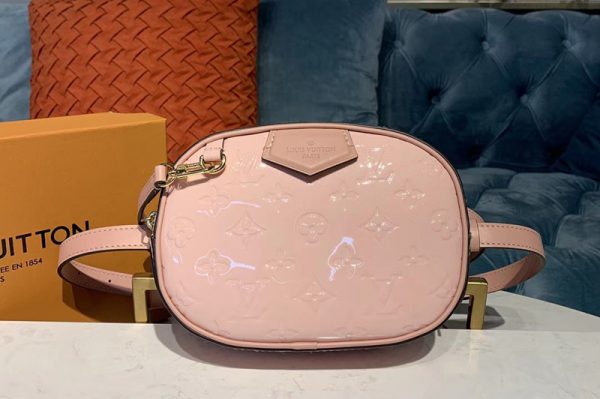 Replica Louis Vuitton M90531 LV Beltbag Pink Monogram Vernis patent leather