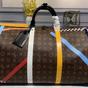 Replica Louis Vuitton M55819 LV Keepall Bandouliere 50 Bags in Monogram Canvas