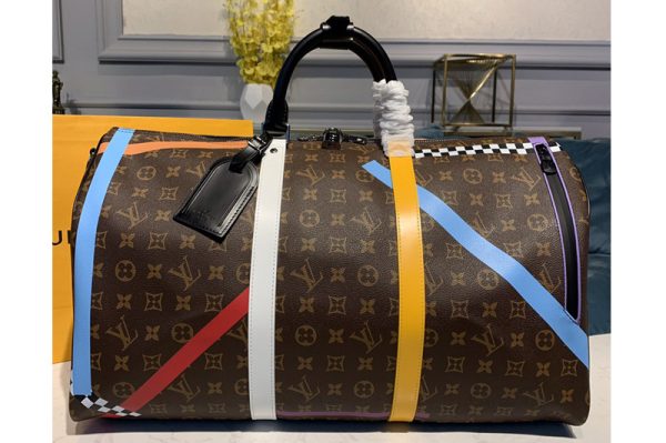 Replica Louis Vuitton M55819 LV Keepall Bandouliere 50 Bags in Monogram Canvas