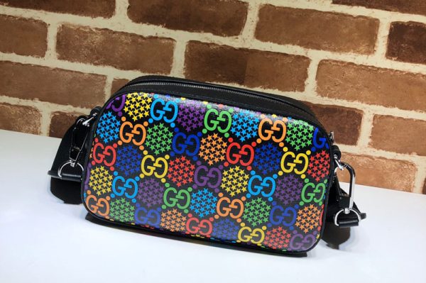 Replica Gucci 574886 Small GG Psychedelic shoulder bag in GG Psychedelic Supreme canvas