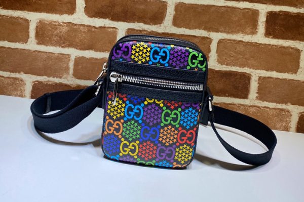 Replica Gucci 598103 GG Psychedelic shoulder bag in GG Psychedelic Supreme canvas