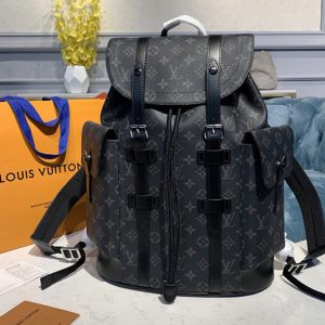 Replica Louis Vuitton M43735 LV Christopher PM Backpack in Monogram Eclipse Canvas