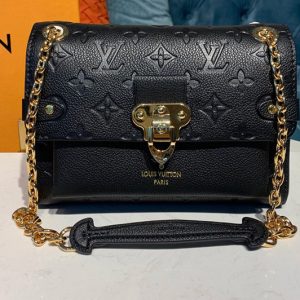 Replica Louis Vuitton M44550 LV Vavin BB Bag in Black Monogram Empreinte leather