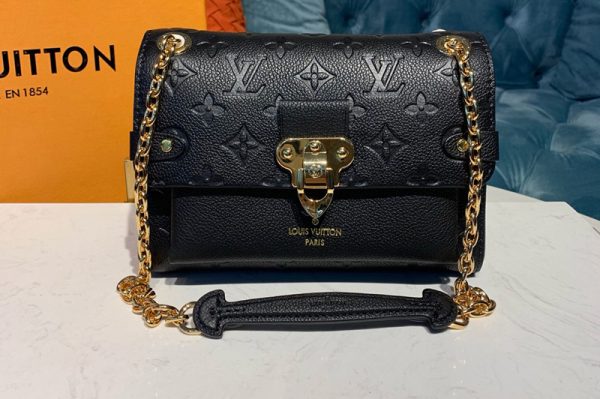 Replica Louis Vuitton M44550 LV Vavin BB Bag in Black Monogram Empreinte leather