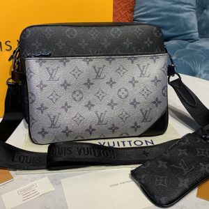 Replica Louis Vuitton M45320 LV district Bags in Monogram Eclipse Canvas