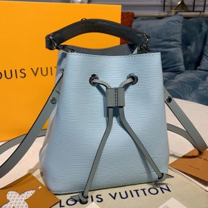 Replica Louis Vuitton M56212 LV NeoNoe bucket bag in Blue Epi Leather