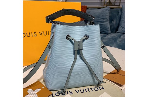 Replica Louis Vuitton M56212 LV NeoNoe bucket bag in Blue Epi Leather