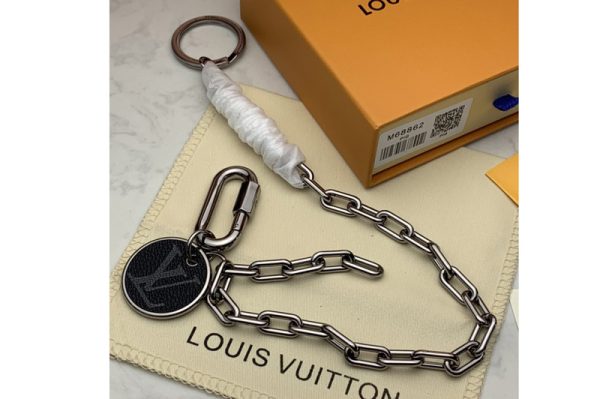 Replica Louis Vuitton M68862 LV LV Key Chain key holder in Monogram Eclipse canvas