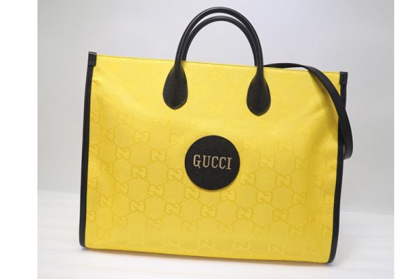 Replica Gucci 630353 Gucci Off The Grid tote bag in Yellow GG nylon