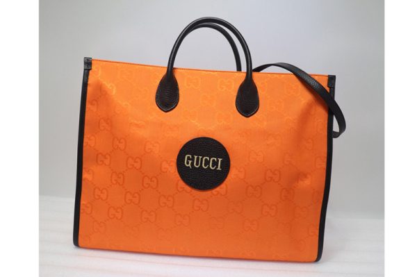 Replica Gucci 630353 Gucci Off The Grid tote bag in Orange GG nylon