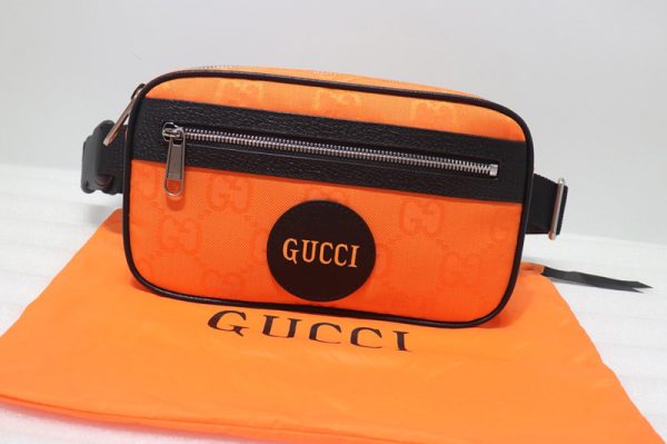 Replica Gucci 631341 Gucci Off The Grid belt bag in Orange GG nylon