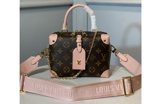 Replica Louis Vuitton M44683 LV petitie malle souple Bag in Monogram canvas With Pink