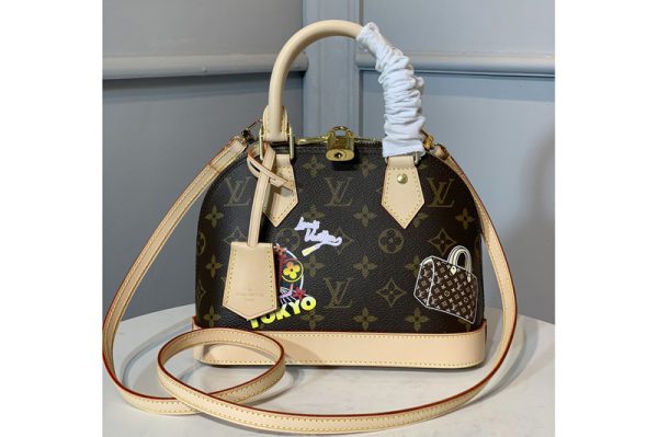 Replica Louis Vuitton M52787 Alma BB My LV World Tour handbag in Monogram canvas