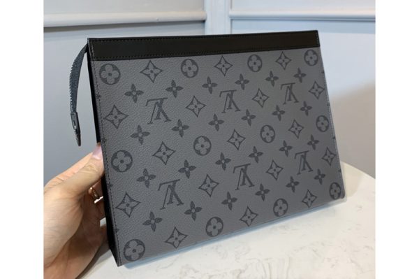 Replica Louis Vuitton M69535 LV Pochette Voyage MM Bag in Monogram Eclipse canvas