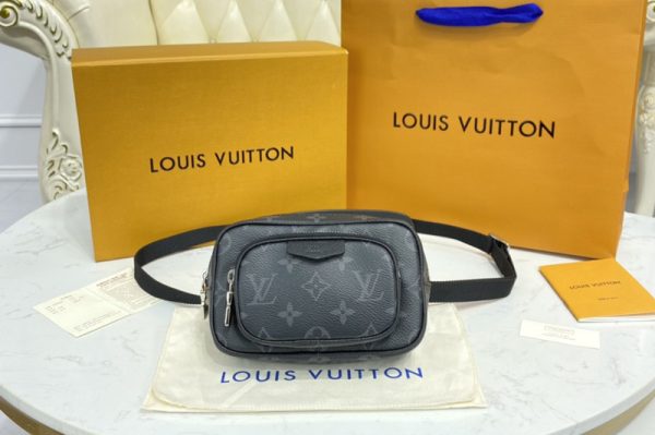 Replica Louis Vuitton M30755 LV Outdoor Pouch in Monogram Eclipse Canvas