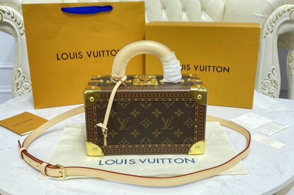 Replica Louis Vuitton M45673 LV Valisette tresor Box in Monogram canvas