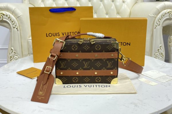 Replica Louis Vuitton M45785 LV lvxnba small handle trunk Bag in Monogram and Monogram canvas