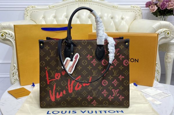 Replica Louis Vuitton M45888 LV OnTheGo MM tote bag in Monogram Canvas