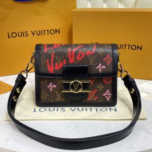 Replica Louis Vuitton M45889 LV Dauphine Mini handbag in Monogram Canvas