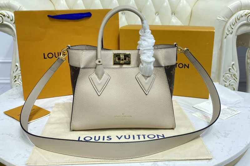 Louis Vuitton® On My Side MM Greige. Size