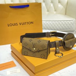 Replica Louis Vuitton M0236U LV Daily Multi Pocket 30mm belt in Monogram canvas