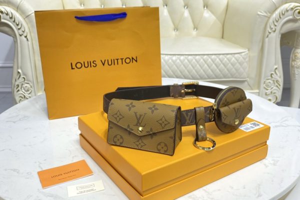 Replica Louis Vuitton M0236U LV Daily Multi Pocket 30mm belt in Monogram canvas