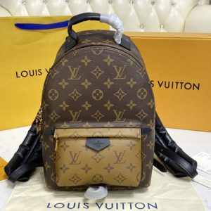 Replica Louis Vuitton M44870 LV Palm Springs PM backpack in Monogram Reverse coated canvas