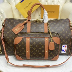 Replica Louis Vuitton M45794 LV Keepall Trio Pocket bag in Monogram canvas