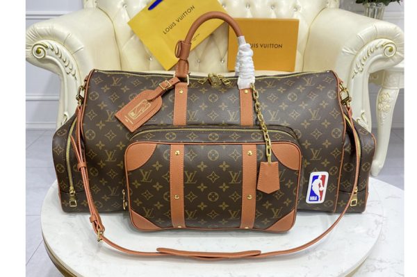 Replica Louis Vuitton M45794 LV Keepall Trio Pocket bag in Monogram canvas