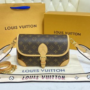 Replica Louis Vuitton M45985 LV Diane satchel bag in Monogram canvas